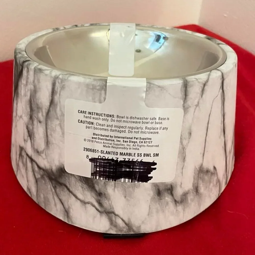 Dog Dish: Raised Slanted Pet Bowl, 175 mL, Small
